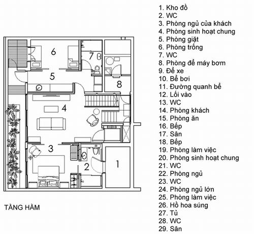 093535baoxaydung image013 Tham quan ngôi nhà với hồ hoa súng lãng mạn ở ban công