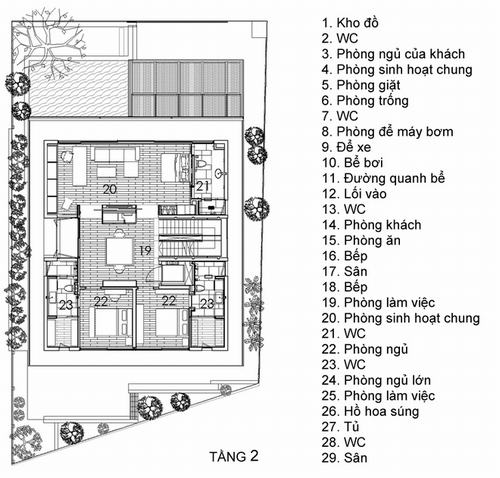 093535baoxaydung image015 Tham quan ngôi nhà với hồ hoa súng lãng mạn ở ban công