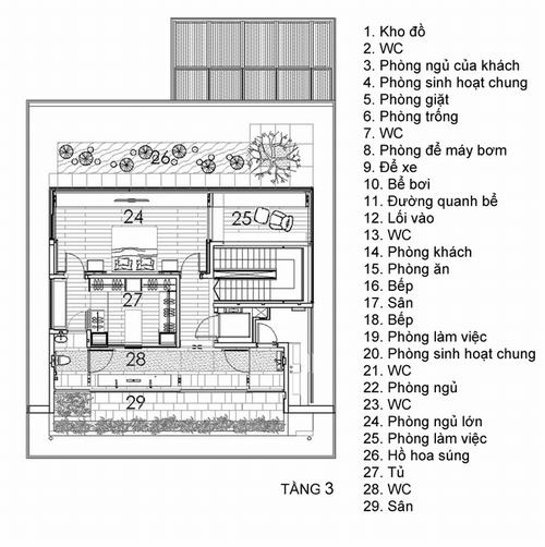 093535baoxaydung image016 Tham quan ngôi nhà với hồ hoa súng lãng mạn ở ban công