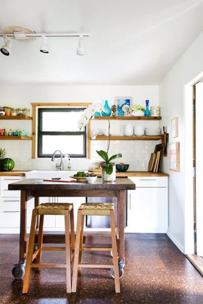 Nha bep dep5 Thiết kế nới rông không gian nhà bếp nhỏ với 6 cách đơn giản