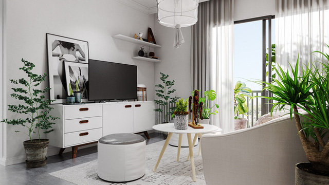 Thiết kế khong gian nhà chỉ sử dụng 2 màu trắng xám nhưng căn hộ này chẳng chê được điểm nào photo 2 1484296369919 Thiết kế khong gian nhà chỉ sử dụng 2 màu trắng xám nhưng căn hộ này chẳng chê được điểm nào